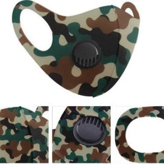 Reusable 3D Structured Unisex Dual Layer Face Masks - Green, Black, and Brown