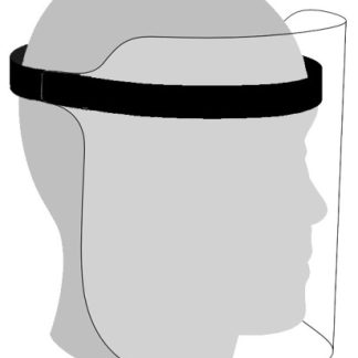  Faceshield With Adjustable Elastic Black Band