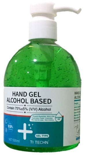 TI Techn 500ml Apple Green Hand Sanitiser in Pump