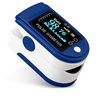 Digital Fingertip Pulse Oximeter - Blue