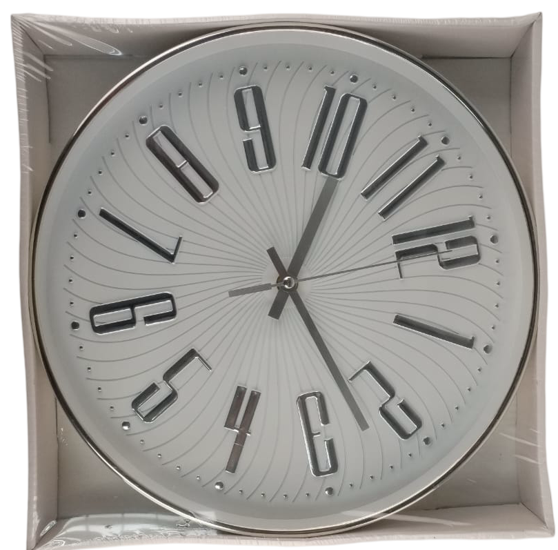 Wall Clock Silver